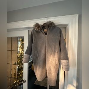 Soia & Kyo wool and Fur Coat